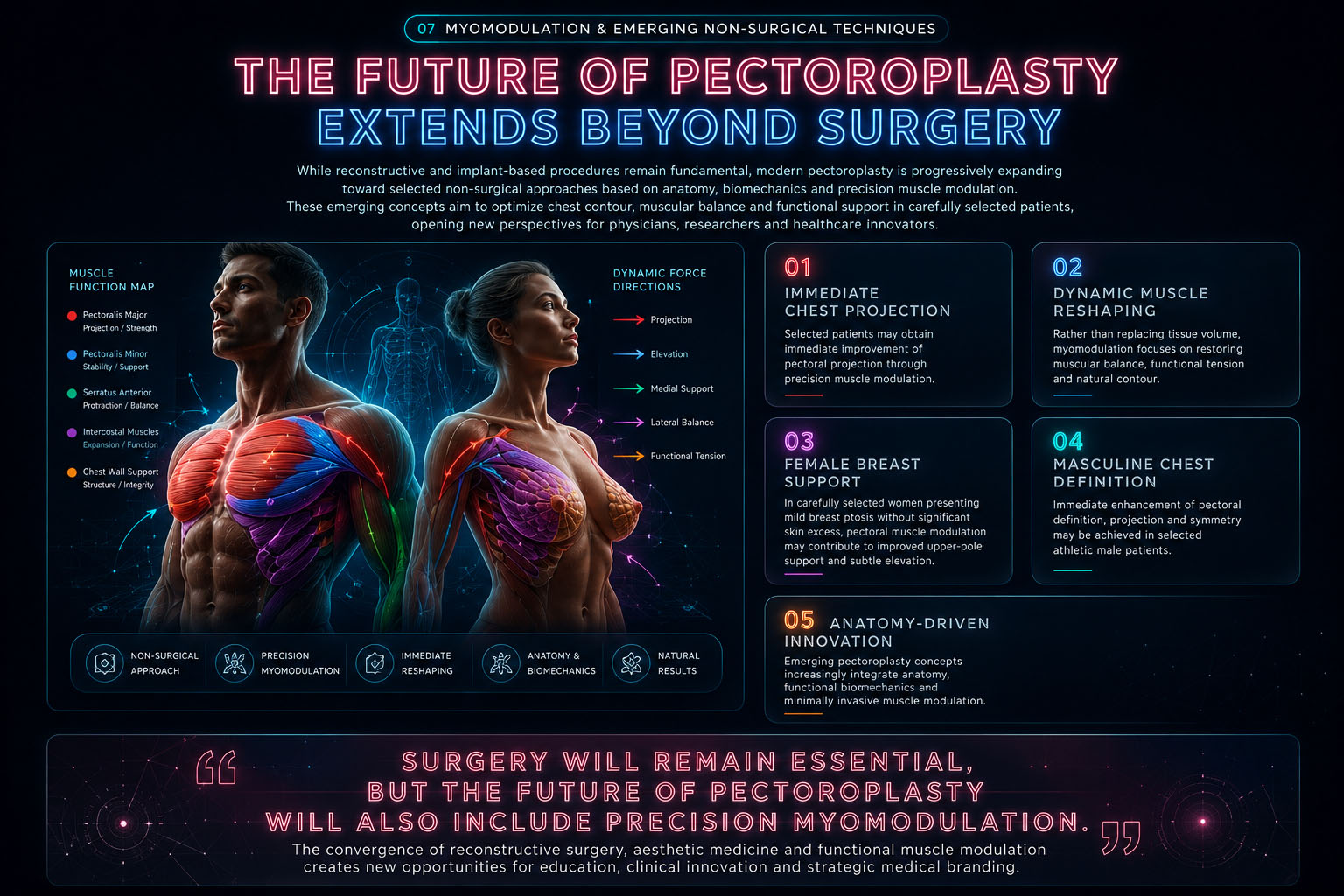 Pectoroplasty Myomodulation & Emerging Non-Surgical Techniques